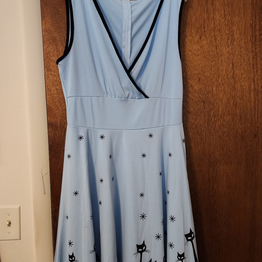 Atomic Cats Pin Up Retro Dress Size L